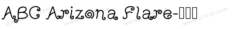 ABC Arizona Flare字体转换